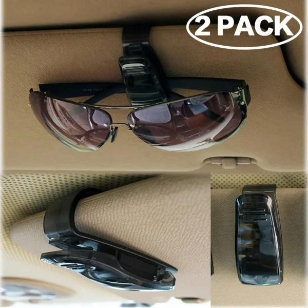 Auto Fastener Car Vehicle Sun Visor Sunglasses Eyeglasses Glasses Holder Card Ticket Pen Clip Automotive Accessories