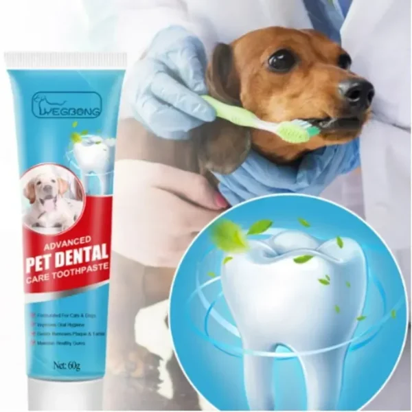 Pet Toothpaste Cat Dog Fresh Breath Toothpaste Deodorant Tartar Plaque Cleaning Dog Oral Care Edible Toothpaste Pet Products - Image 5