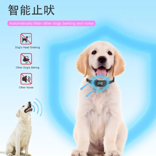 Anti Bark Training Collar For Dog Antiladridos Barking Electric Sheet Stuff Accsesories Pet Stopper Waterproof Vibrator Supplies - Image 2