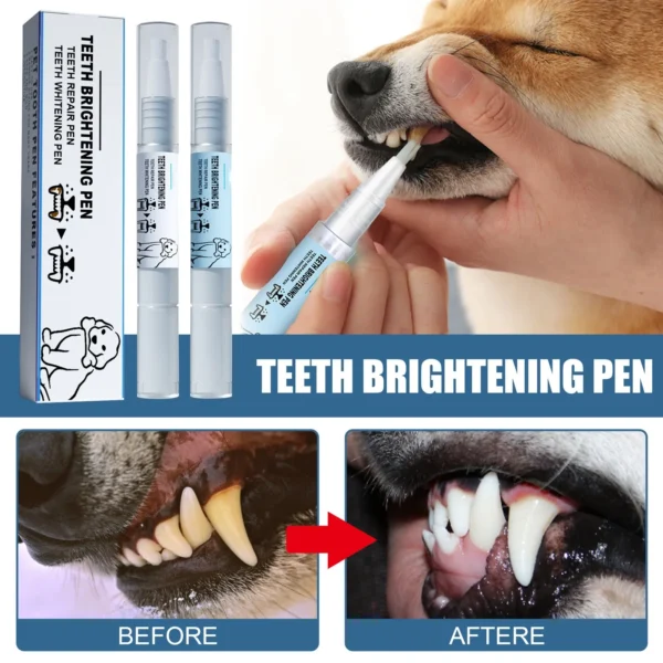 Pets Teeth Cleaning Tools Pet Beauty Toothbrush Clean Kit Tartar Remover Teeth Stones Scraper Dogs Tooth Stains Cleaning Pen - Image 6