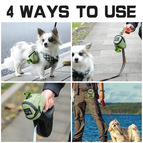 Pet Dog Treat Pouch Poop Dispenser Portable Multifunction Dog training bag Outdoor Travel Dog Bag Durable Pet accessories - Image 4