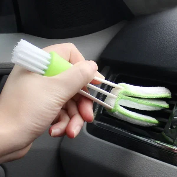 Multiple combinationsandmultifunctionaldualhead cleaning soft brush for automotive air conditioning vents and dust removal brush - Image 4