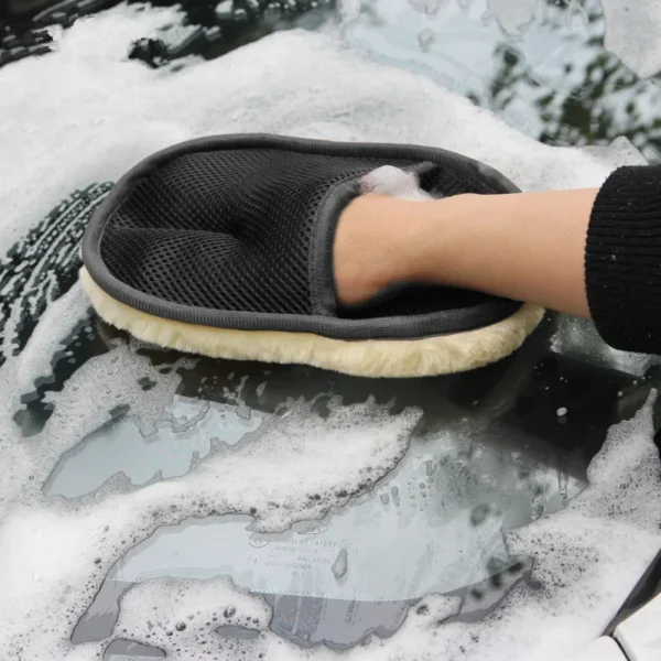 Car Cleaning Brush Cleaner Wool Soft Car Washing Gloves Cleaning Brush Motorcycle Washer Care Automotive Car Styling 15*23cm - Image 2