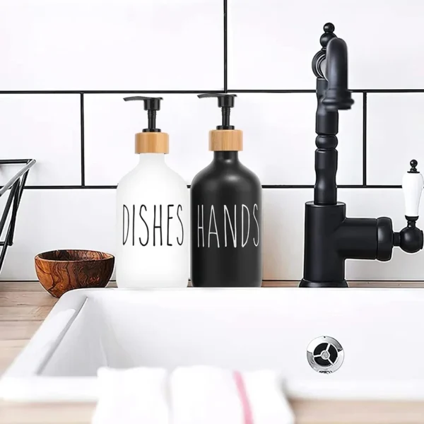 Kitchen And Bathroom Hand Soap And Dishwashing Liquid Dispensers Refillable Soap Bottles Dishwashing Detergent Storage Bottles - Image 5