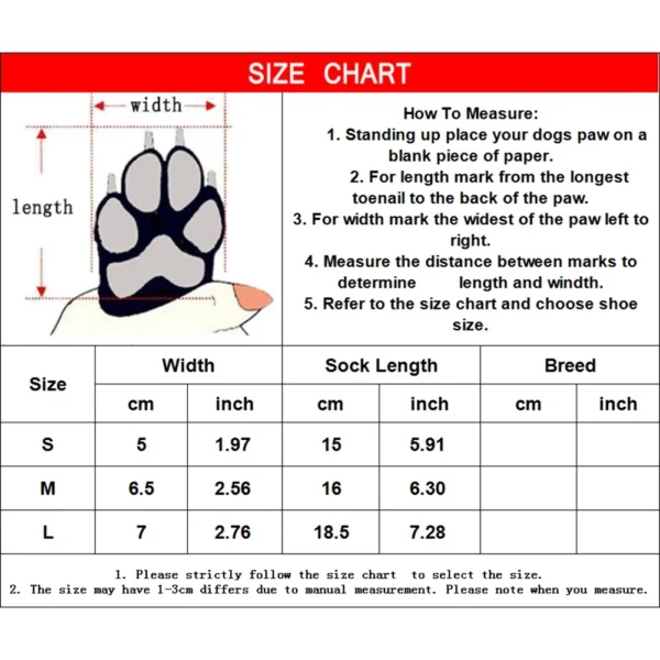 Anti-Slip Dog Socks 4pcs Paw Protector Traction Control Adjustable Indoor Wear Knitted Pet Socks with Rubber Reinforcement - Image 6