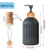 Soap Dispenser Set Kitchen Dish Soap Bottle Bath Shampoo and Conditioner Dispenser Countertop Liquid Container for Home Decor - Image 6