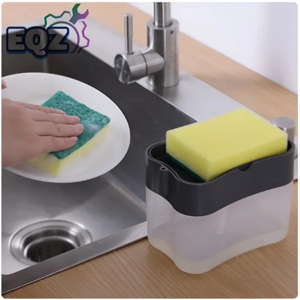 Scrub Liquid Detergent Soap Dispenser Kitchen Sponge Soap Dispenser Push Dish Kitchen Dishwashing Liquid