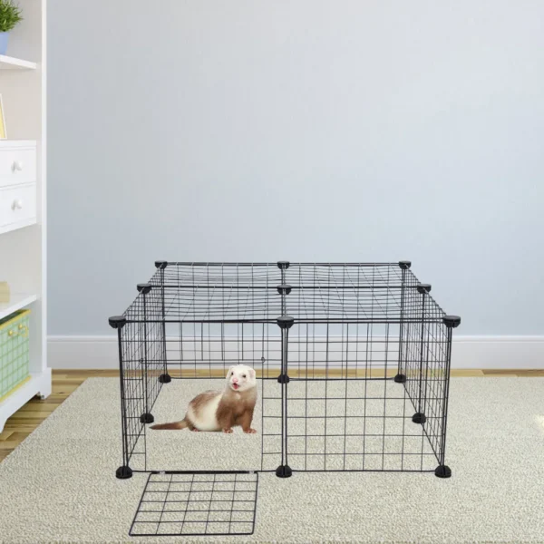 Pet Playpen Bunny Cage Fence - DIY Small Animal Exercise Pen Crate Kennel Hutch for Guinea Pig - Image 6