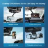 Car Rearview Mirror Phone Holder 360° Rotatable and Retractable Car Phone Holder Mount Stand for Dash Cam GPS Smartphone Bracket - Image 3