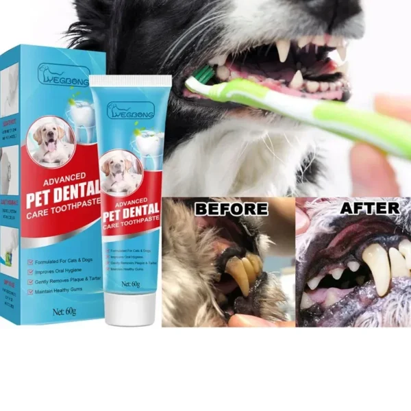 Pet Toothpaste Cat Dog Fresh Breath Toothpaste Deodorant Tartar Plaque Cleaning Dog Oral Care Edible Toothpaste Pet Products - Image 4