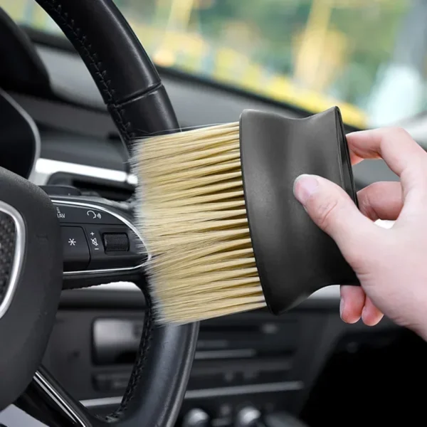 Dust brush, automotive supplies, dust removal, air conditioning vents, interior, fine seams, dust cleaning, soft bristled brush, - Image 3