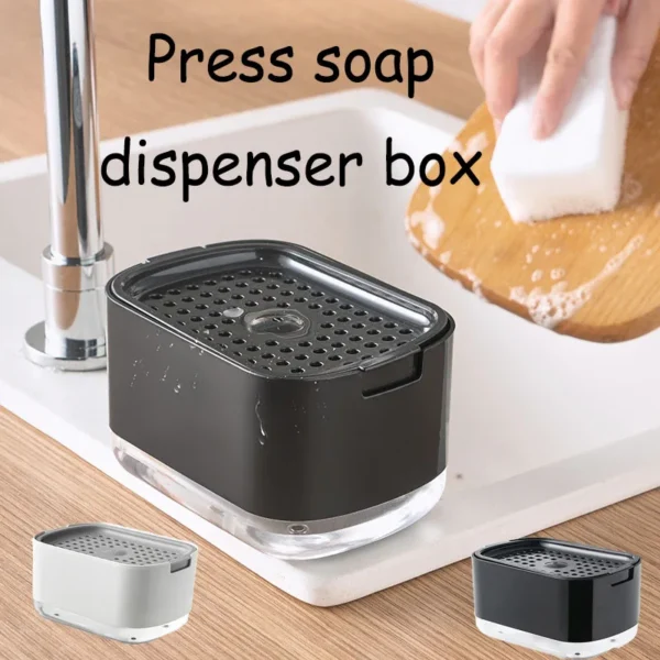 Dishwashing liquid dispensers kitchen soap dispensers dish soap dispenser kitchen detergent large capacity sink automatic home - Image 2