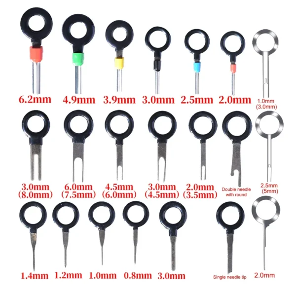 21Pcs Terminals Removal Key Tool Electrical Wiring Crimp Connector Pin Extractor Car Repair Tools Keys Automotive Plug Puller - Image 6