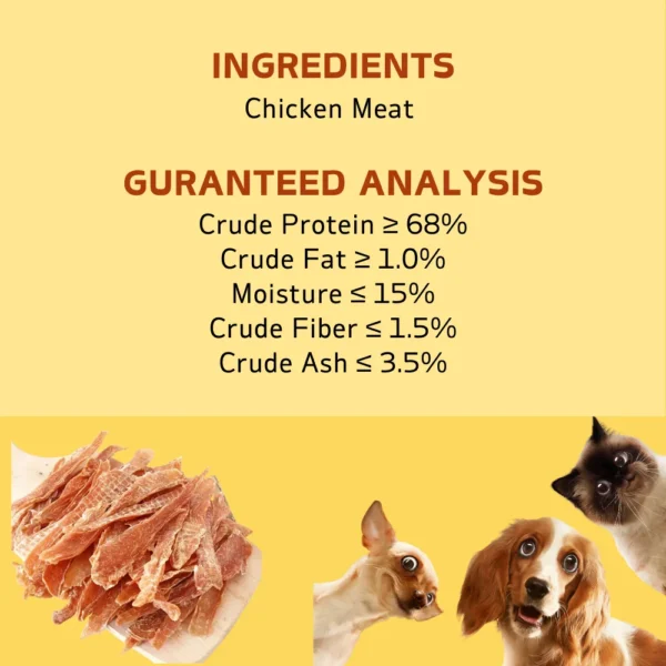 150g/5.29oz Chicken Jerky and Duck Jerky Dog Treats For Small, Medium, Large Dog, Made With Real Pure Chicken, Healthy - Image 6