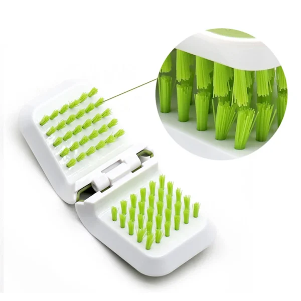 Automotive Safe Belt Washing Tool Double Sided U Type Foldable Car Interior Openable Cleaning Brush U Shape Kitchen Washing Tool - Image 6