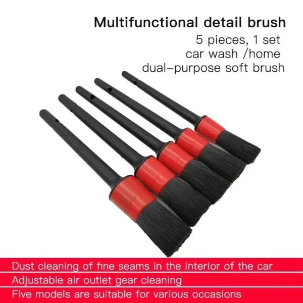 Car Wash Brush Detail Small Automotive Interior Cleaning Tools Air Conditioner Air Outlet Cleaning Brush - Image 3