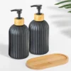 Soap Dispenser Set Kitchen Dish Soap Bottle Bath Shampoo and Conditioner Dispenser Countertop Liquid Container for Home Decor - Image 5