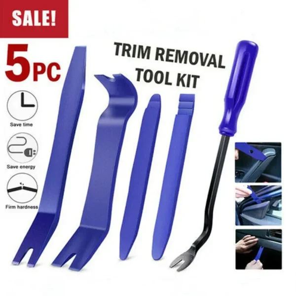 5Pcs Car Trim Removal Tool Kit Set Door Panel Fastener Auto Dashboard Plastic Car Disassembly Tools Automotive Tools