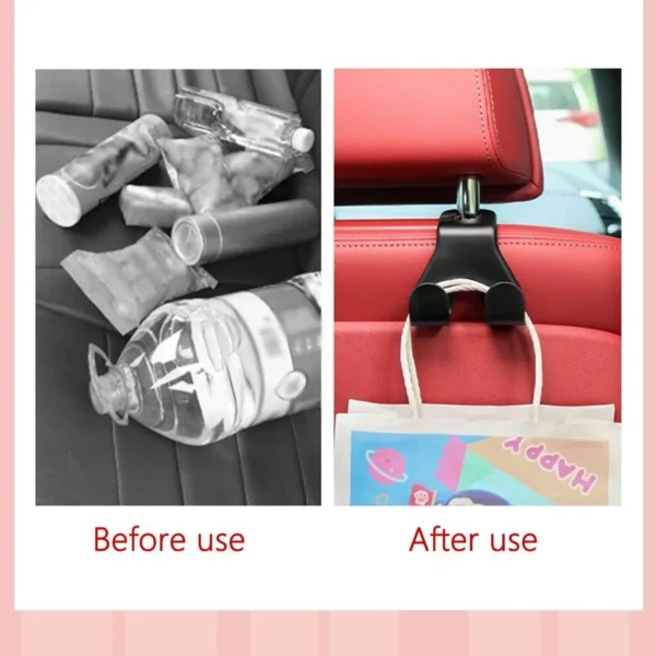 Concealed Creative New Car Seat Back Hook Multi Functional Rear Car Phone Holder Hook Automotive Accessories - Image 5