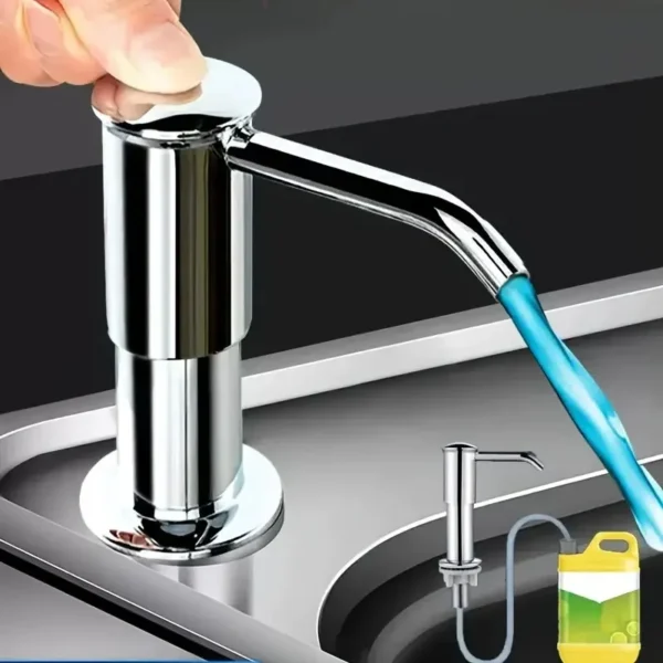 Kitchen Sink Liquid Soap Dispenser Pump With Extension Tube Liquid Soap Dispenser Sink Mount Hand Pressure Soap Dispenser