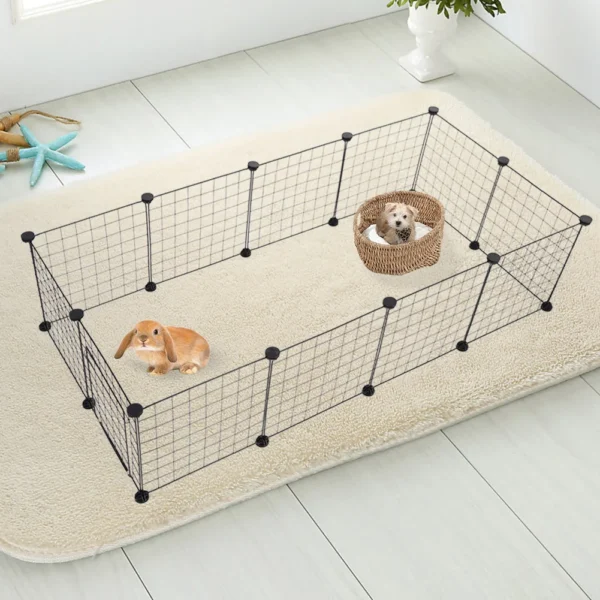 Pet Playpen Bunny Cage Fence - DIY Small Animal Exercise Pen Crate Kennel Hutch for Guinea Pig - Image 3