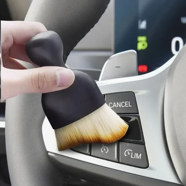 Multiple combinationsandmultifunctionaldualhead cleaning soft brush for automotive air conditioning vents and dust removal brush