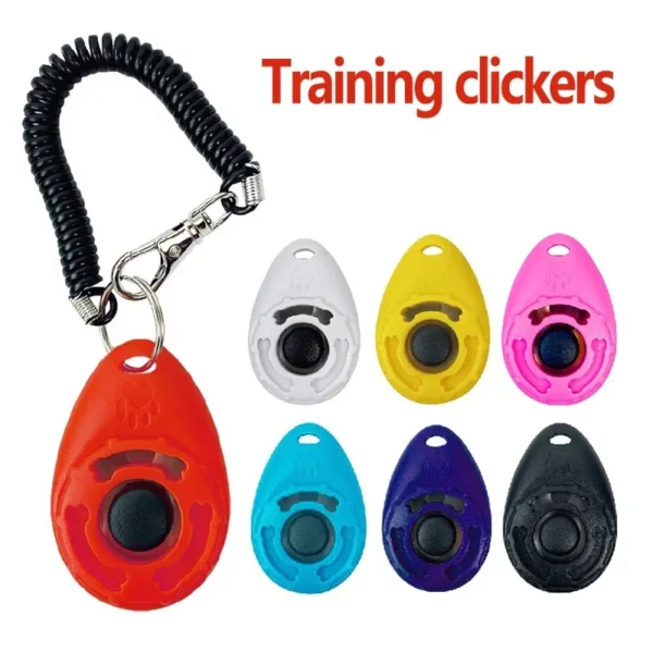 1Pcs Training Clicker Various Style Pet Cat Dog Click Trainer Aid Adjustable WristStrap Sound Key Chain Dog Repeller Pet Product - Image 2