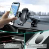 Universal Car 360°Rotate MobilePhone Holder Mount Sucker Retractable Arm Phone Bracket Stand Fit For iPhone 13 12 Pro Max Xiaomi - Image 2