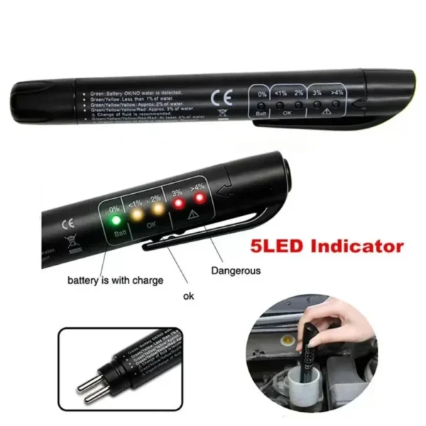 Accurate Oil Quality Check Pen Universal Brake Fluid Tester Car Brake Liquid Digital Tester Vehicle Auto Automotive Testing Tool - Image 2