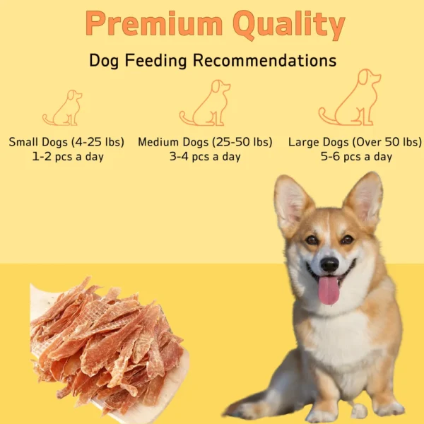 150g/5.29oz Chicken Jerky and Duck Jerky Dog Treats For Small, Medium, Large Dog, Made With Real Pure Chicken, Healthy - Image 5