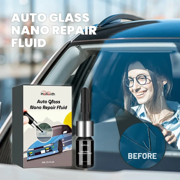 Nano Repair Fluid for Automotive Glass 3ml Quick Adhesive Repair Cracks in Automotive Windshields Auto Glass Nano Repair Fluid - Image 2