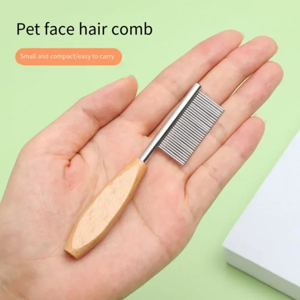 Pet Hair Comb Cat Face Comb Dog Hair Removal Product Stainless Steel Pet Hair Comb for Shedding Dog and Cat Grooming Tool