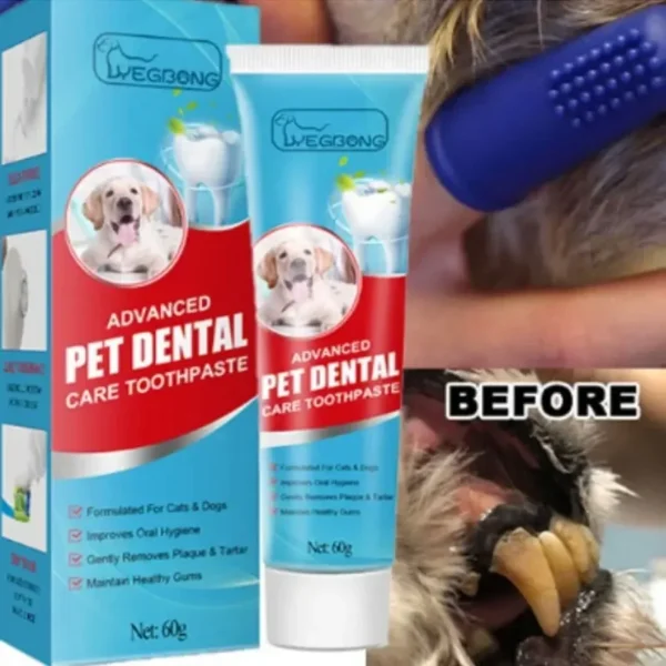 Pet Toothpaste Cat Dog Fresh Breath Toothpaste Deodorant Tartar Plaque Cleaning Dog Oral Care Edible Toothpaste Pet Products