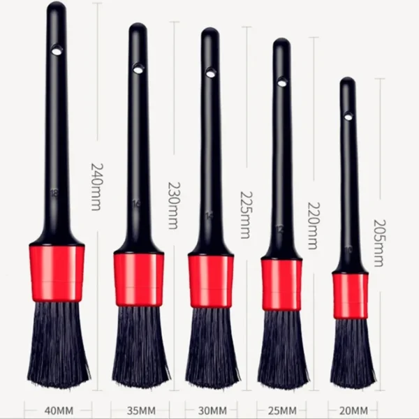 1/5pcs Car Cleaning Brush Kit Automotive Detail Brushes For Car Interior Detailing Brush Set Wheel Rims Clean Brush Plastic - Image 4